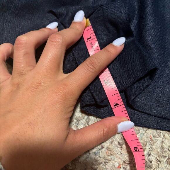 NWT J. Crew 100% Linen Side Tie Shorts Navy Blue- Size Small - Picture 9 of 13